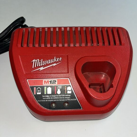 Milwaukee M12 Lithium-ion Battery Charger 48-59-2401 12V 3.0A OEM Genuine Used - Picture 1 of 6